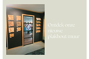 Ontdek onze nieuwe plakhout muur!