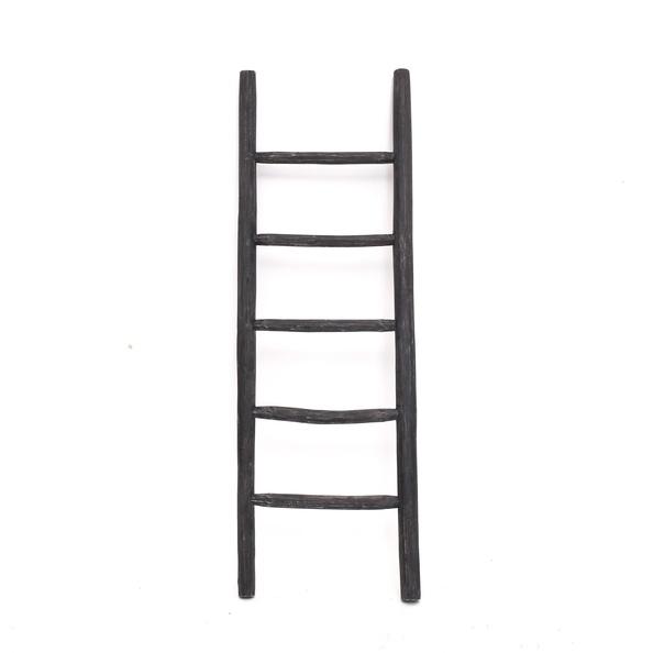 Overstijgen Correlaat Oneindigheid Houten decoratie ladder | Rustiek Zwart | 50x5x175