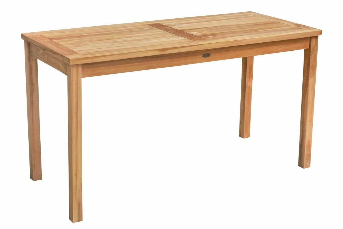 Teak Tuintafel | 140x60x75 | Balkontafel Teakhout - DEVI-ST014