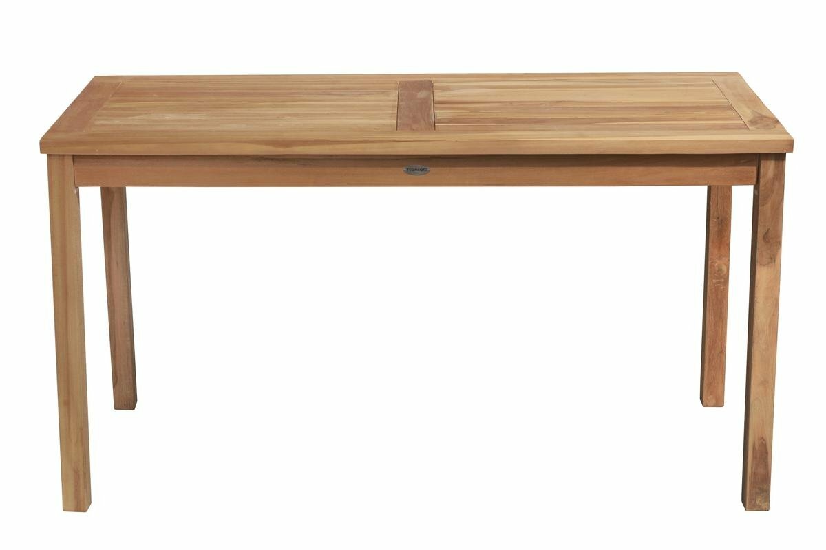 Teak Tuintafel | 140x60x75 | Balkontafel Teakhout - DEVI-ST014