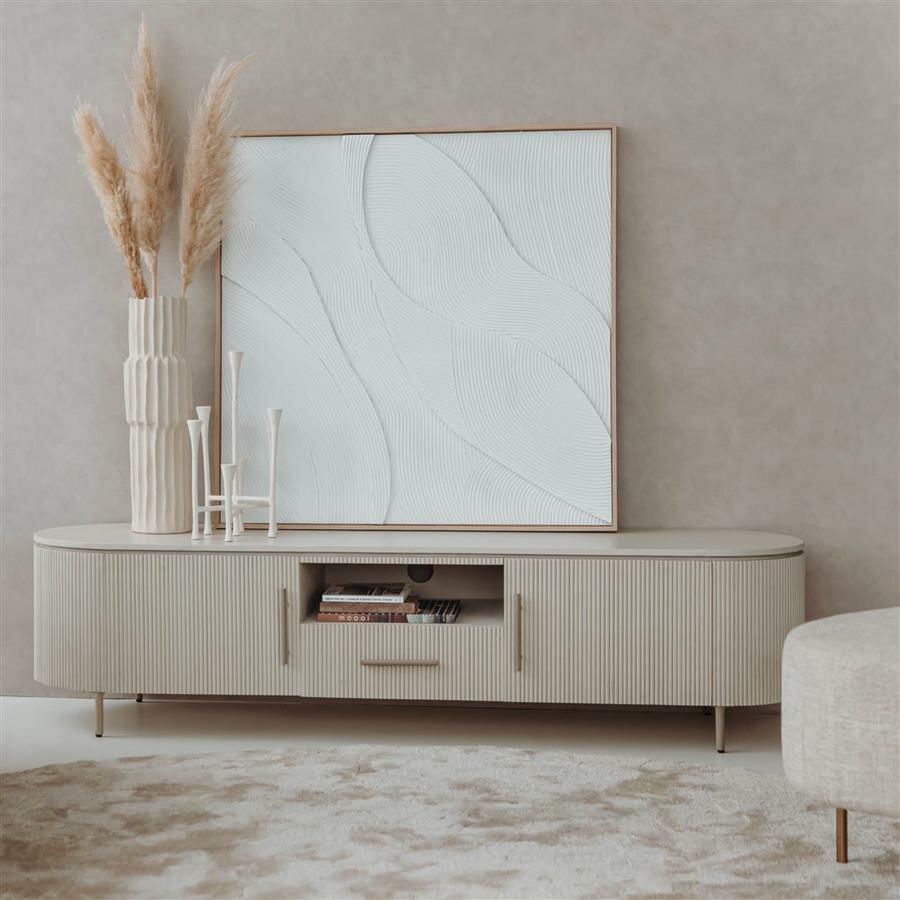 Corbetta TV-Meubel: Duurzame Elegantie Entertainment | 185 x 45 x 45 (H) CM