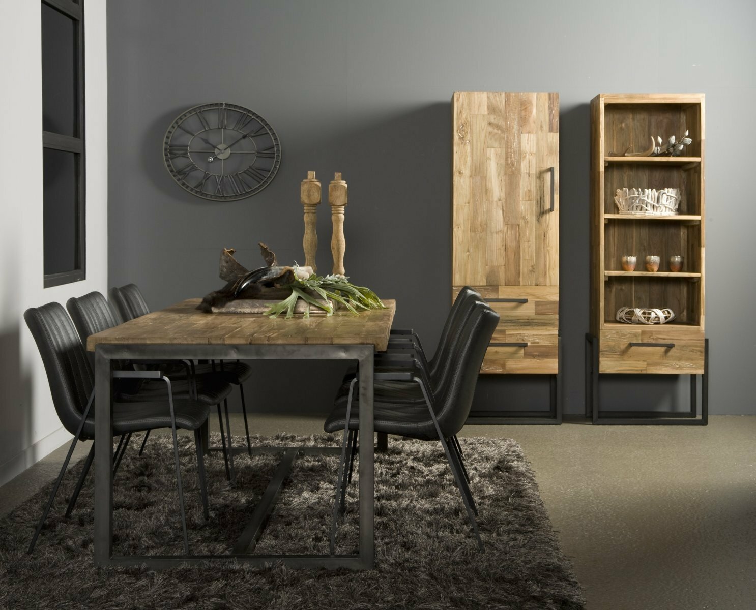 Potenza Cabinet 1 deur Greep rechts |  2 laden | 66x45x190 - TWR-PF0102