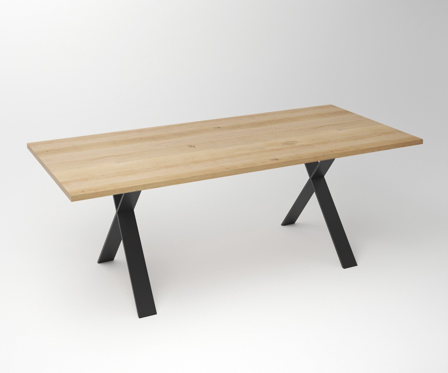  Eiken Tafel 3 cm Tafelblad | X Exclusive Frame - Teakea.nl