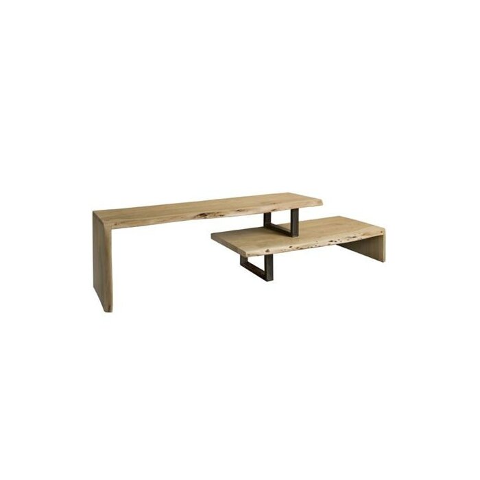 Urbania 2 Lagen TV Meubel Acacia | 140x40x47 - 110x52x24 | Top 4 - TWR-SG0021