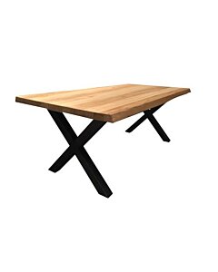 Xara Live-edge dining table 160-260x100 - top 5 - Naturel