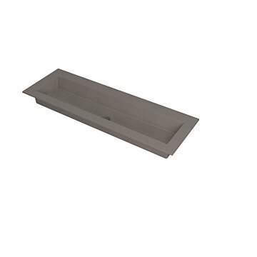 Ink Kraft meubelwastafel 140x45cm - zonder kraangaten - Quartz beton