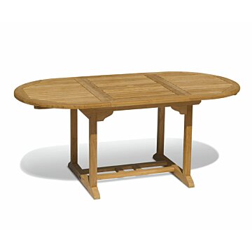 Uitschuifbare Tuintafel | Ovaal | 150 <> 200 x 100 x 75 ( H )  - ST 003