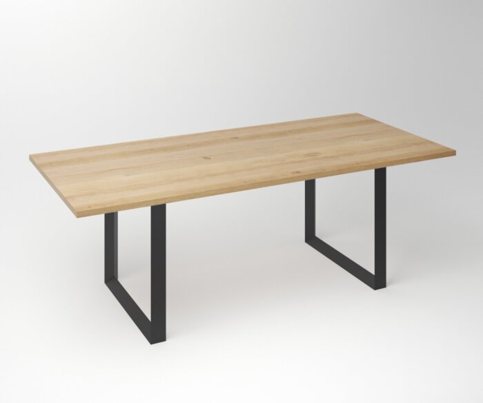 Eiken Tafel 3 cm Tafelblad | Fantasy U Frame - Teakea.nl